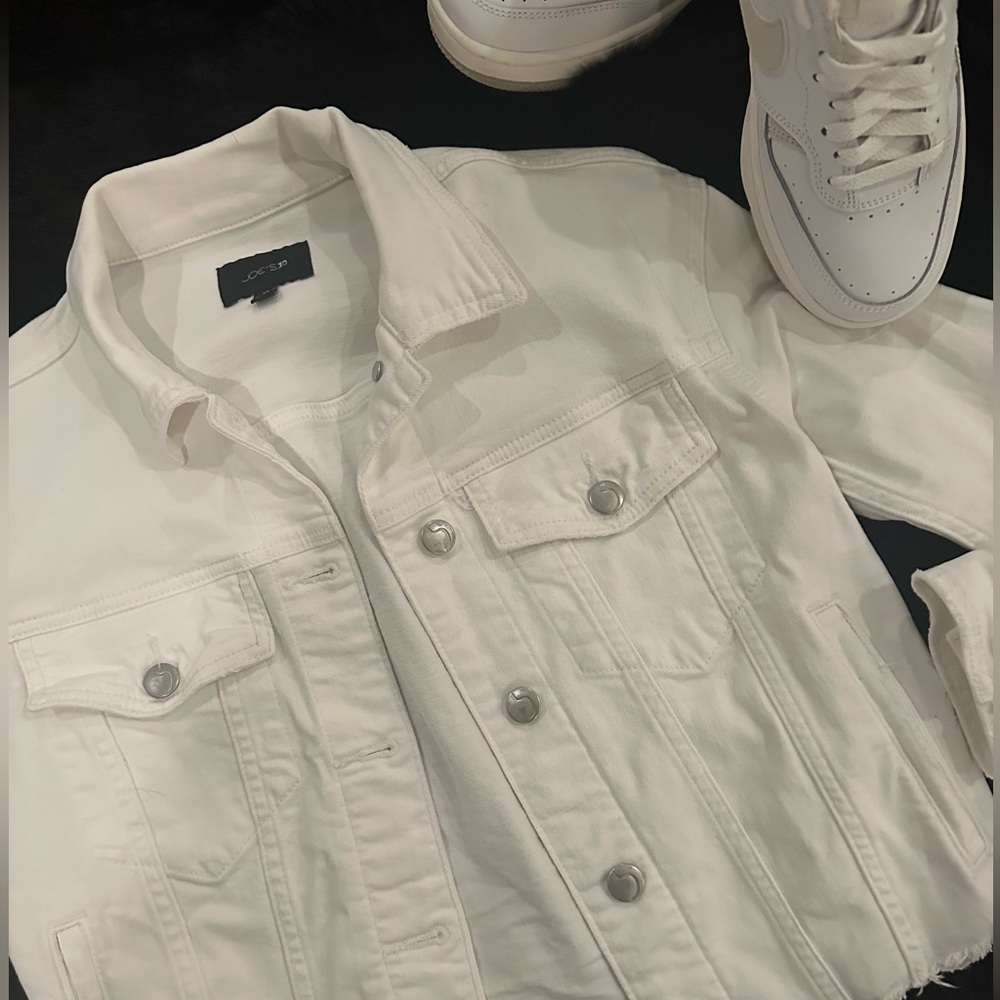 JOE’S White Denim Short Jean Jacket Size XS